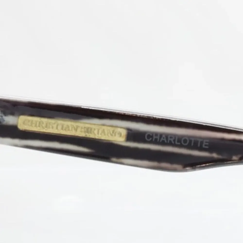 Christian Siriano Charlotte BLKPT 56-14-140mm Eyeglass FRAMES ONLY - GOOD - READ